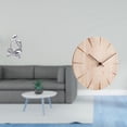 thumbnail image 2 of Figura de lector abstracto,Estatua de pensador abstracto,arte,manualidades,decoraciones,Reloj de pared redondo,Reloj de pared de madera maciza para decoración de sala de estar,Reloj de pared, 2 of 8