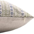 thumbnail image 3 of Handcrafted Hand Block Print Pure Linen Pillow Cover By Fabdivine, 26X26, Ethenic Lehria, 3 of 4