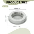 thumbnail image 2 of Uxcell Round Vent Cover, Plastic Soffit Air Vent Floor Air Vents Ventilation Hole for Home Ceiling Wall Duct Cabinet Closet Grey, 2 of 7