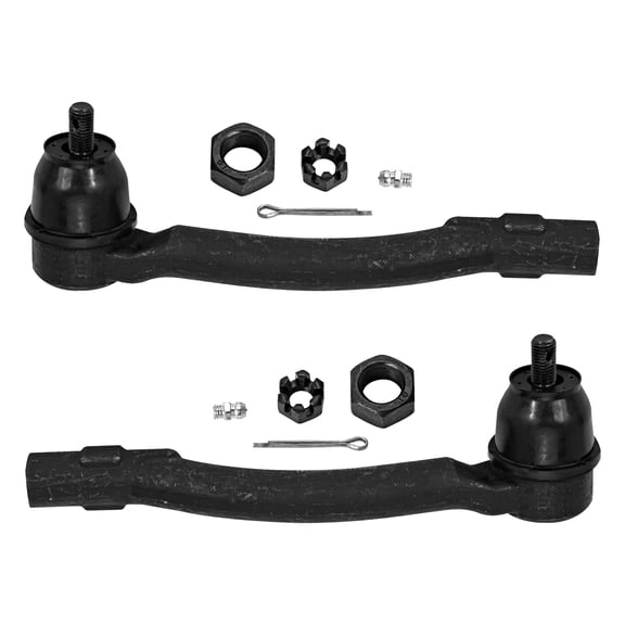 Detroit Axle - 2 Front Outer Tie Rods for 2012-2017 Hyundai Accent Kia Rio 2013 2014 2015 2016 Outer Tie Rod Ends Replacement
