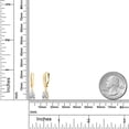 thumbnail image 6 of Gem Stone King 14K Yellow Gold Lab Grown Diamond Dangle Earrings for Women | 1.04 Cttw | Gemstone April Birthstone | DEF Color | VVS-VS Clarity | Pear Shape 7X5MM, 6 of 6