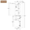 thumbnail image 6 of ALEXLOGER 68.1"/68.4" Tall Bathroom Storage Cabinet with 1 Door and 2 Drawers, Freestanding Linen Cabinet, Wooden Pantry with Adjustable Shelf for Kitchen, Bathroom, Living Room, 6 of 6