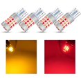 thumbnail image 1 of 194 LED Bulb YM E-Bright Yellow Red Light Toggle T10 168 2825 W5W 42SMD CANBUS LED Replacement Bulbs Error Free for Dome Map Door Courtesy Interior Car Lights,12V/ 24V,Pack of 4, 1 of 7