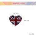 thumbnail image 2 of Broche con la bandera nacional de Inglaterra, divertido broche de aleación con forma de corazón, broche decorativo para traje y camisa., 2 of 7