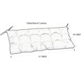 thumbnail image 5 of RSH Décor Indoor Outdoor Tufted Bench Cushion with Ties 51” x 18”, Sunny Spot Blue, 5 of 6