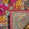 thumbnail image 4 of SAFAVIEH Phoenix Brooklyn Border Area Rug, Fuchsia/Blue, 5'1" x 7'6", 4 of 7