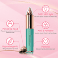 thumbnail image 3 of iMusthav Portable Flawless Epilator for Eyebrow, Nose & Ear Hair Removal Painless Electric Razor, 18K Gold-Plated, 360° LED Light, 3 of 9