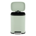 thumbnail image 6 of happimess Connor Rectangular 13.2-Gallon Trash Can with Soft-Close Lid and FREE Mini Trash Can, Pistachio Gelato, HPM1006E, 6 of 10