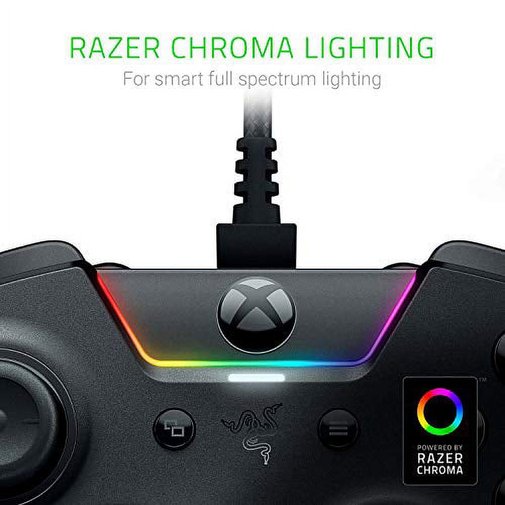 Razer Wolverine Ultimate Officially Licensed Xbox One Controller:  Remappable Buttons and Triggers Interchangeable Thumbsticks and D-Pad  For PC, Xbox One, Xbox Series X  S Black