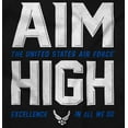 thumbnail image 2 of US Air Force Aim High USAF Logo Long Sleeve TShirt Men Women Brisco Brands S, 2 of 6