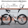 thumbnail image 3 of Foldable 2-in-1 Vertical & Horizontal Adjustable Bike Parking Rack Floor Stand for 24" to 27.5" Mountain and Road Bikes Indoor Garage Storage, 3 of 8