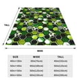 thumbnail image 3 of Honeii Soccer1 Print Fleece Blanket - Throw Blanket for Bed, Sofa, Couch, Camping, and Travel , Microplush Ultra Soft Warm Blanket-60"x50", 3 of 7