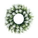thumbnail image 1 of Corona navideña para puerta principal, corona artificial, adorno para oficina y hogar, decoración navideña 45 centímetros, 1 of 9