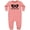 Mauve, variant on Sidekick Kids Superhero Mask Baby Fleece Romper
