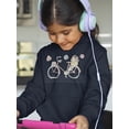 thumbnail image 2 of Pastel Color Vintage Bicycle   Hoodie Juniors -Image by Shutterstock,  x-Large, 2 of 4