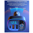 thumbnail image 3 of Transmisor FM Bluetooth BLOOSOM Asistente Voz QC3.0 PD carga rápida 20W negro, 3 of 4