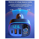 thumbnail image 3 of Transmisor FM Bluetooth BLOOSOM Asistente Voz QC3.0 PD carga rápida 20W negro, 3 of 4