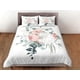 thumbnail image 3 of Rosas Juego de Funda Nórdica Colcha Bohemia, Floral Dorm Boho Ropa de Cama Funda de almohada, 3 of 4