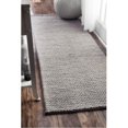 thumbnail image 1 of Hand Woven Chunky Woolen Cable Rug_Light Grey_2' 6" x 8', 1 of 1