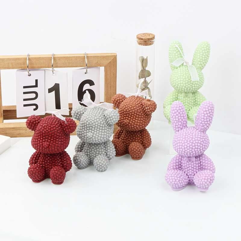 ABCISI Pearl Rabbit Shape Silicone Mold for Making Cakes,Mousses,Chocolates,Ice, Handmade Wax Soap, Cute Candle Mold for Birthday,Valentine's day,Christmas Gift,  Home Decor,Craft with Special Design