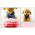 thumbnail image 6 of YUEHAO Dog Sweaters for Small Dogs Bubble Skirt Stripe Lace Dress Dog Dress Princess Dresses for Dog, Fashion Pet Dog Clothes, Striped Mesh Puppy Dog Princess Dresses Small Dog Sweater (A, XS), 6 of 9