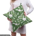 thumbnail image 5 of Ambesonne Jungle Foliage Fabric by the Yard Upholstery, Beach Tree Leaves, 2 Yards, Fern Green Peacock Green, 5 of 5