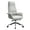 White, variant on LeisureMod Summit Modern High-Back Conference Office Chair in Upholstered Faux Leather and Aluminum Frame with Swivel and Tilt (Black)