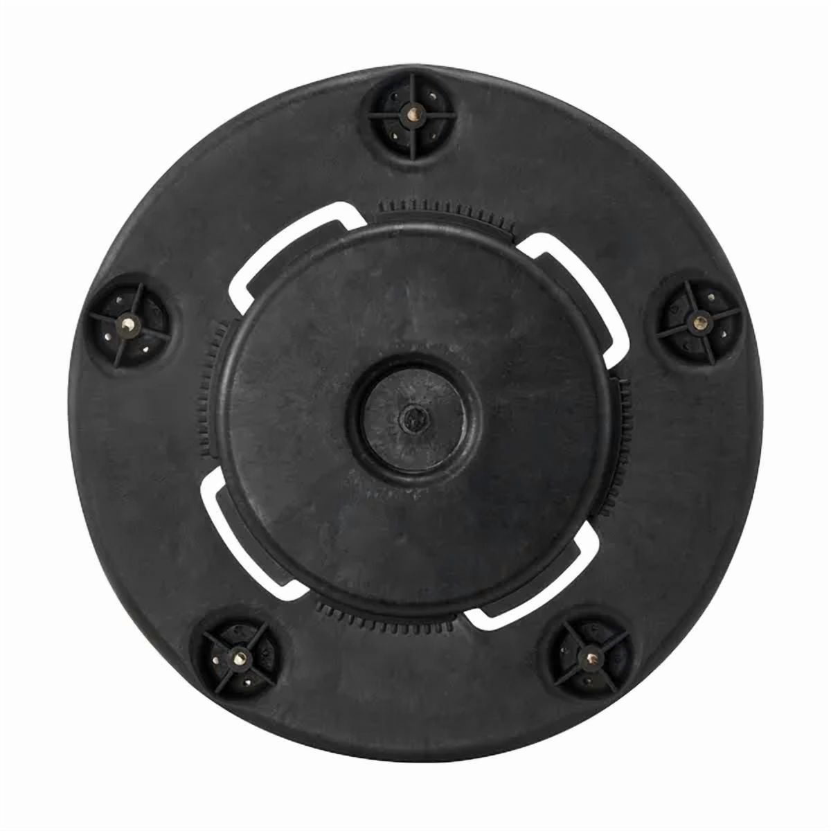 Trash Can Dolly, 500lbs Heavy Duty - Fits 20-55 Gallon Round Bins, Swivel Casters, Twist Lock
