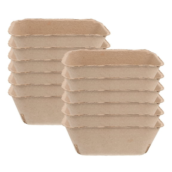 20Pcs Paper Pulp Fruit Basket Storage Containers Berry Storage Boxes