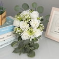 thumbnail image 3 of Fake Plants Eucalyptus Leaves Artificial Flower Arrangements Bouquet Wedding Home Decoration, 3 of 6