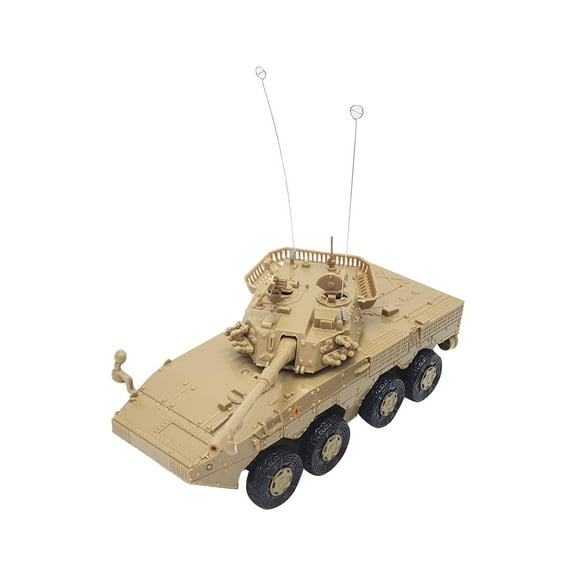 1:72 Armored Tank Model Crafts Armored Vehicles for Kids Party Favors Display Light Coffee