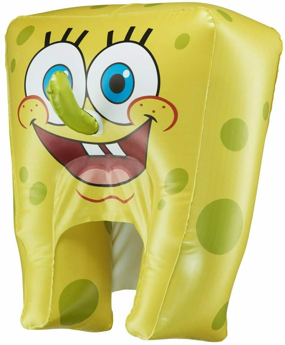 SpongeBob Spongehead SquarePants Inflatable Head Costume Hat Xmas Gift 21" Tall 