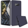 thumbnail image 1 of HAHDAXIA for Galaxy S10e Case 5.8 inch (2019), Liquid Silicone Slim Design with Camera and Screen Protection Microfiber Lining, Silicone Case for Galaxy S10e (Midnight Blue), 1 of 7