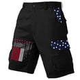 thumbnail image 5 of DIOAZUD Mens Patriotic Cargo Shorts American Flag Print Shorts with Multi Pockets Lightweight Outdoor Casual Wear, 5 of 7