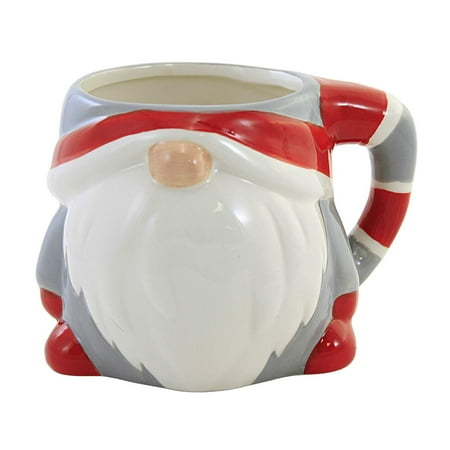 

Tabletop Gnome Winter Mug Dolomite Christmas Beverage Cup Y7810 Gray