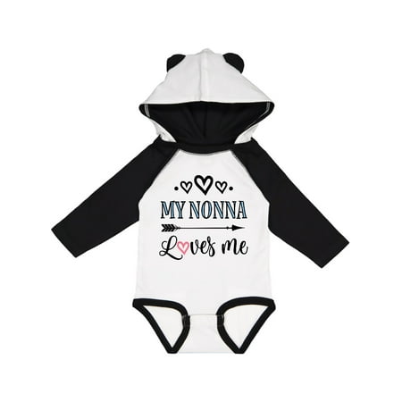 

Inktastic My Nonna Loves Me Girls Gift Baby Girl Long Sleeve Bodysuit