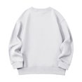 thumbnail image 4 of Girls Crewneck Sweatshirt Oversized Pullover Long Sleeve Solid Tops Fall Clothes, 4 of 5