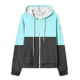 thumbnail image 4 of Puntoco Chaqueta De Mujer Casual Impreso Con Cremallera De Manga Larga Sudadera Con Capucha Chaqueta superior Liquidación De Navidad Puntoco Puntoco-585, 4 of 4