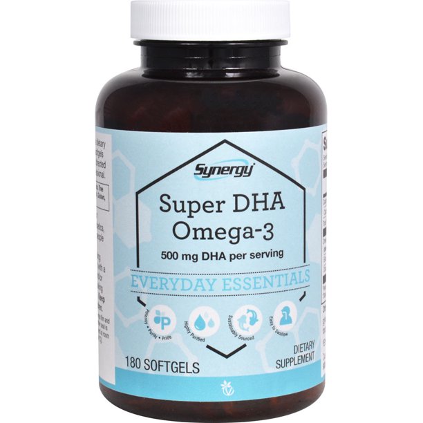 Synergy Super Dha Omega3 500 Mg Dha Per Serving180 Softgels