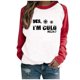 thumbnail image 2 of ICHUANYI Clearance Hoodies For Women Long Sleeve Sweatshirts Womens Casual Loose Fit Printed Shirts For Outdoor(Red, XL) ICHUANYI WER2023081503036, 2 of 4