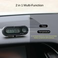 thumbnail image 2 of Mini LCD Digital Car Dashboard Electronic Time Clock Thermometer With Backlight, 2 of 7