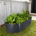 thumbnail image 6 of All-Weather Outdoor Planter - Durable Pot for Garden & Patio– Gray, Open-Top, 240×120×60cm, 6 of 8