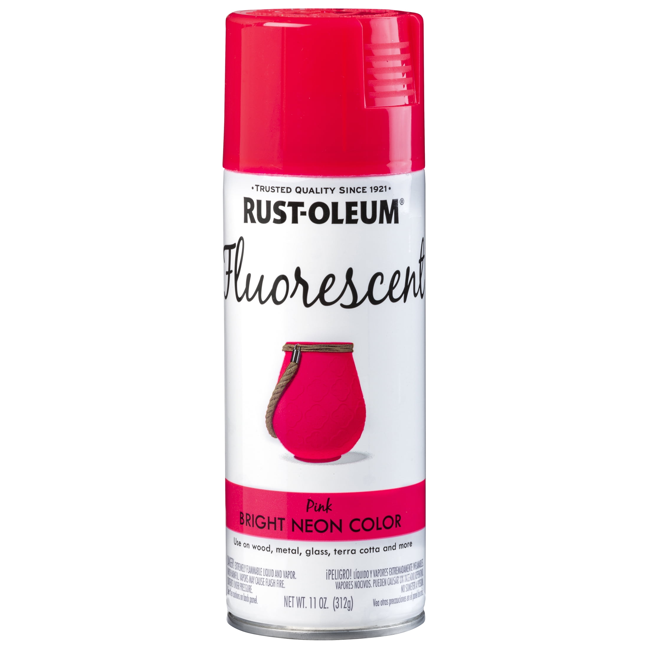914566 Rust-Oleum High Performance Rust Preventative Spray Paint  Fluorescent Fluorescent Yellow for Metal, Steel, 1