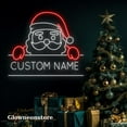 thumbnail image 2 of Glowneon Custom Name Santa Claus Neon Sign, Custom Name Santa Claus Led Light, Santa Claus Light, 2 of 4