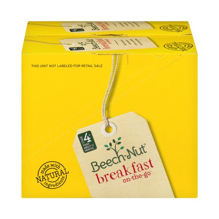 Beech – Nut Stage 4 Breakfast On -The - Go Yogurt, Banana & Mixed Berry Blend, 3.5 oz Pouch (Pack of 12)