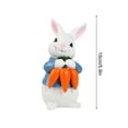 thumbnail image 3 of Easter Cute Rabbit Ornament Resin Crafts Coffee Shop Courtyard Garden Home 1, 3 of 5