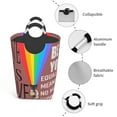 thumbnail image 4 of Panier à Linge Imperméable Pliable, Sac à Linge avec Poignée en Aluminium Burgundy Rainbow Light, 50L, 4 of 6