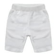 thumbnail image 2 of YTDSCS Kids Baby Boys Cotton Shorts Elastic Waist Knee Length Casual Five Pants Toddler with Pockets Solid Summer Jogger Shorts Pants for Boys 9 M-10Y, 2 of 9