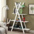 thumbnail image 3 of Convenience Concepts Oxford Four Shelf Bookcase in White Wood Finish, 3 of 3