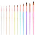 thumbnail image 1 of Pinceles para Acuarela Nicpro 12pcs de Esquilo Sintético, 1 of 7